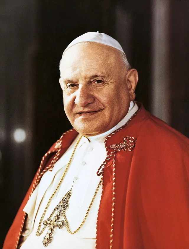 Pope John XXIII, who called the council and opened it.
