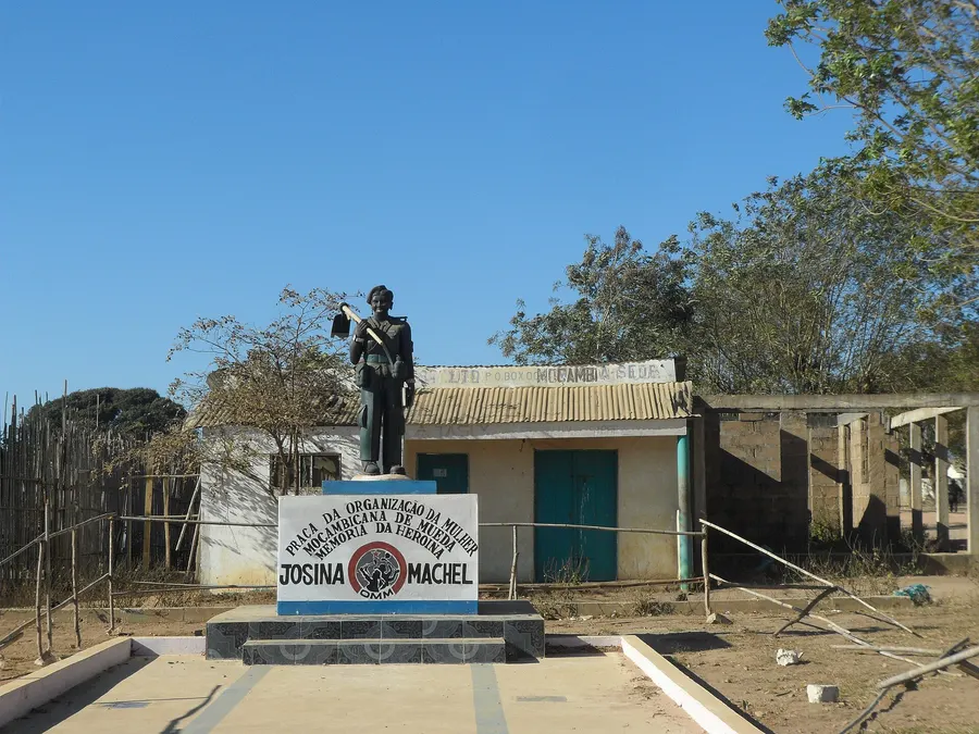 The statue of Josina Machel in Mueda, northern Mozambique.