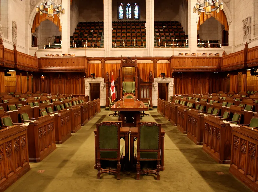 The chamber of the House of Commons in Ottawa, where the vote was held