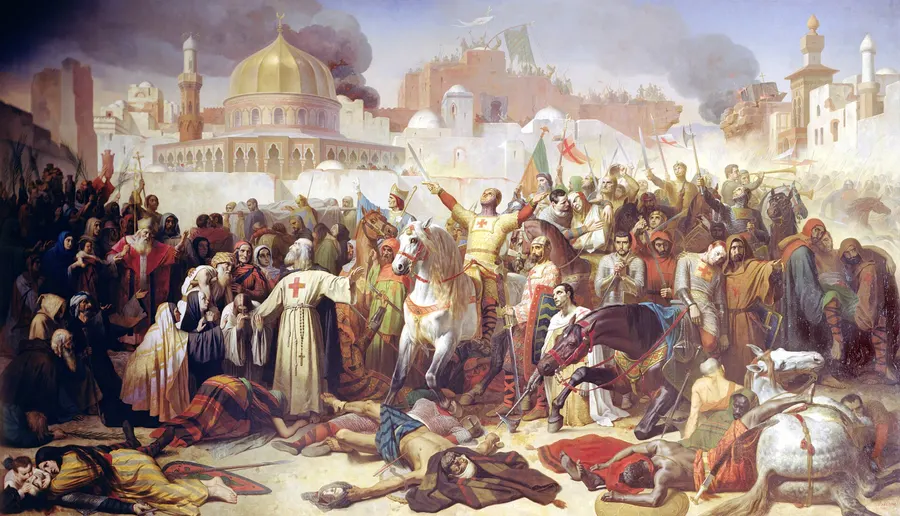 The Taking of Jerusalem by the Crusaders, 15 July 1099, painted by Émile Signol in 1847