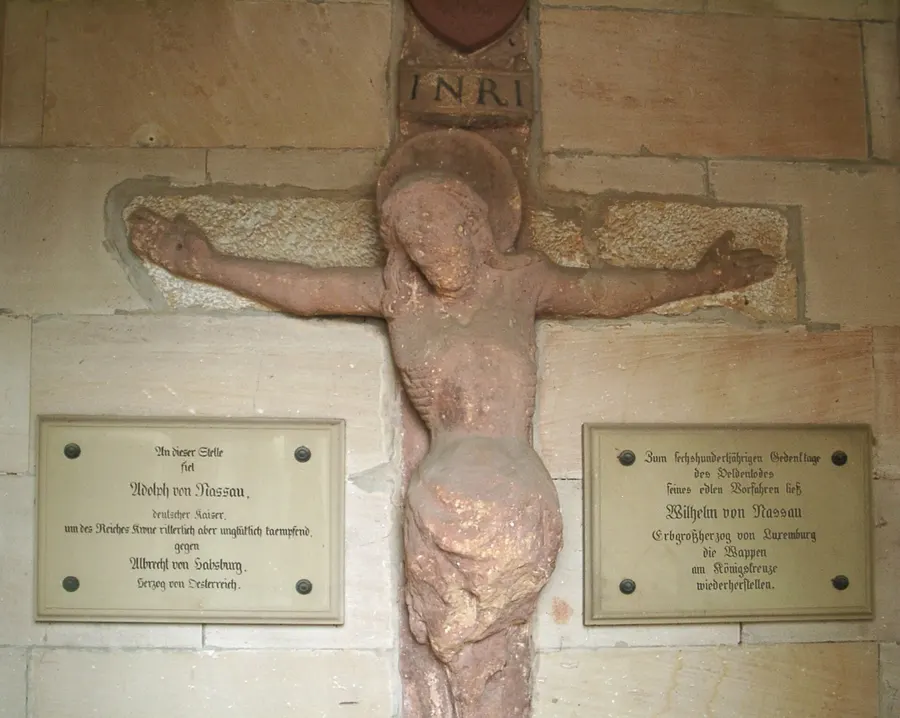 The crucifix of the Königskreuz at Göllheim, the memorial to King Adolf of Nassau