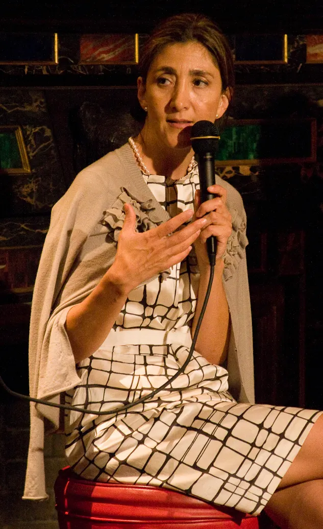 Íngrid Betancourt speaking in 2010, two years after her release