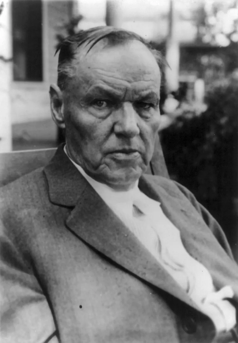 Clarence Darrow, counsel for the defence, during the Scopes trial at Dayton, Tennessee, in July 1925