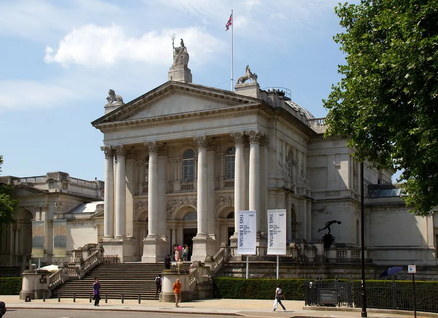 The Millbank front of Tate Britain in London, opened in 1897 as the National Gallery of British Art