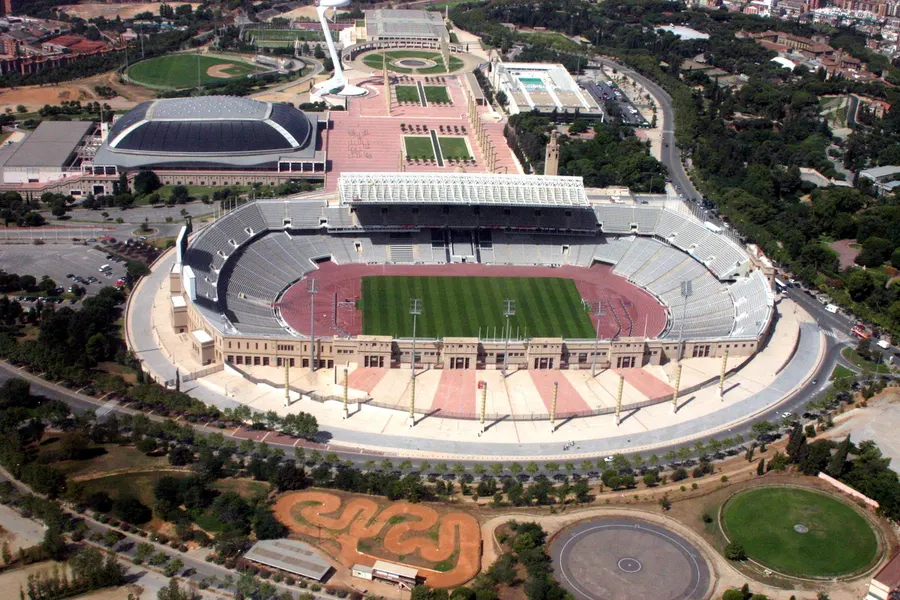 The Olympic Stadium on Montjuïc hill in Barcelona, where the 1992 Games opened