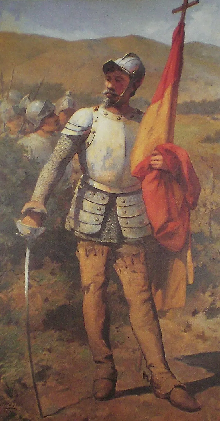 Diego de Losada, founder of Caracas, as imagined by the Venezuelan painter Antonio Herrera Toro in the early 20th century