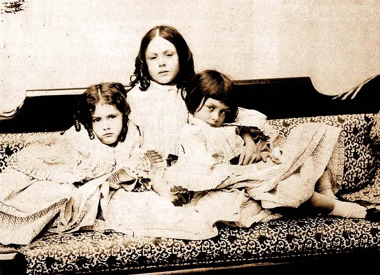 The three Liddell sisters, Lorina, Alice and Edith, photographed by Charles Dodgson a few years before the river trip