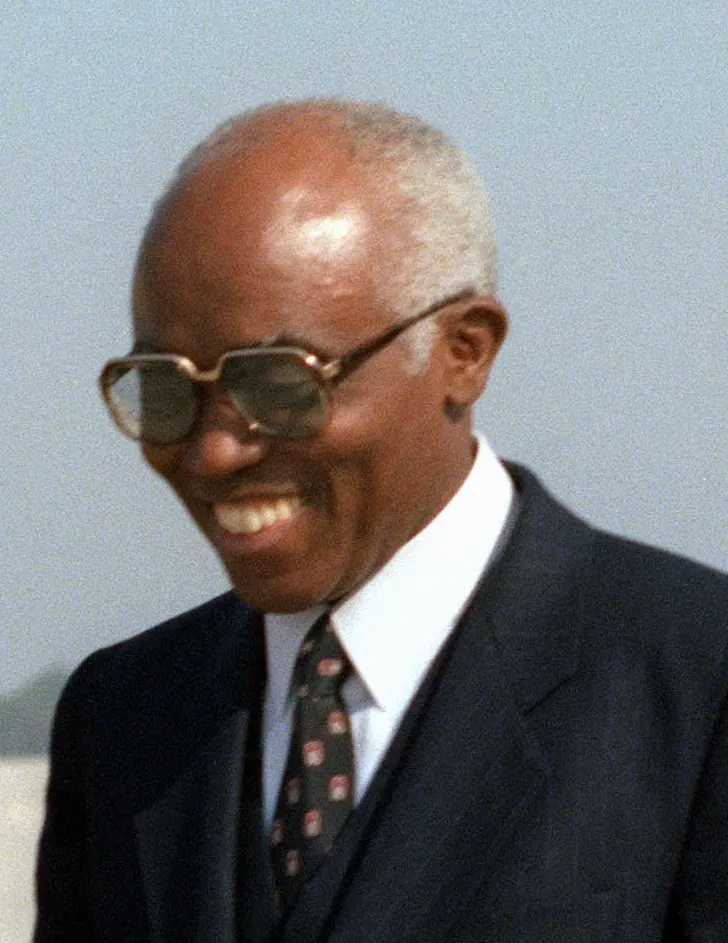 Aristides Pereira, who led the independence movement and became Cape Verde's first president, photographed in the 1980s