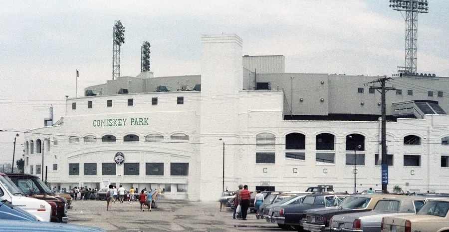 Comiskey Park, Chicago, in 1986, five years before it was demolished