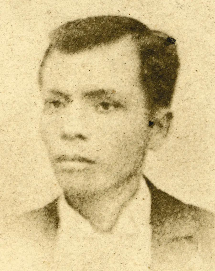 Andrés Bonifacio, one of the founders of the Katipunan and later its leader, in the best-known photograph of him