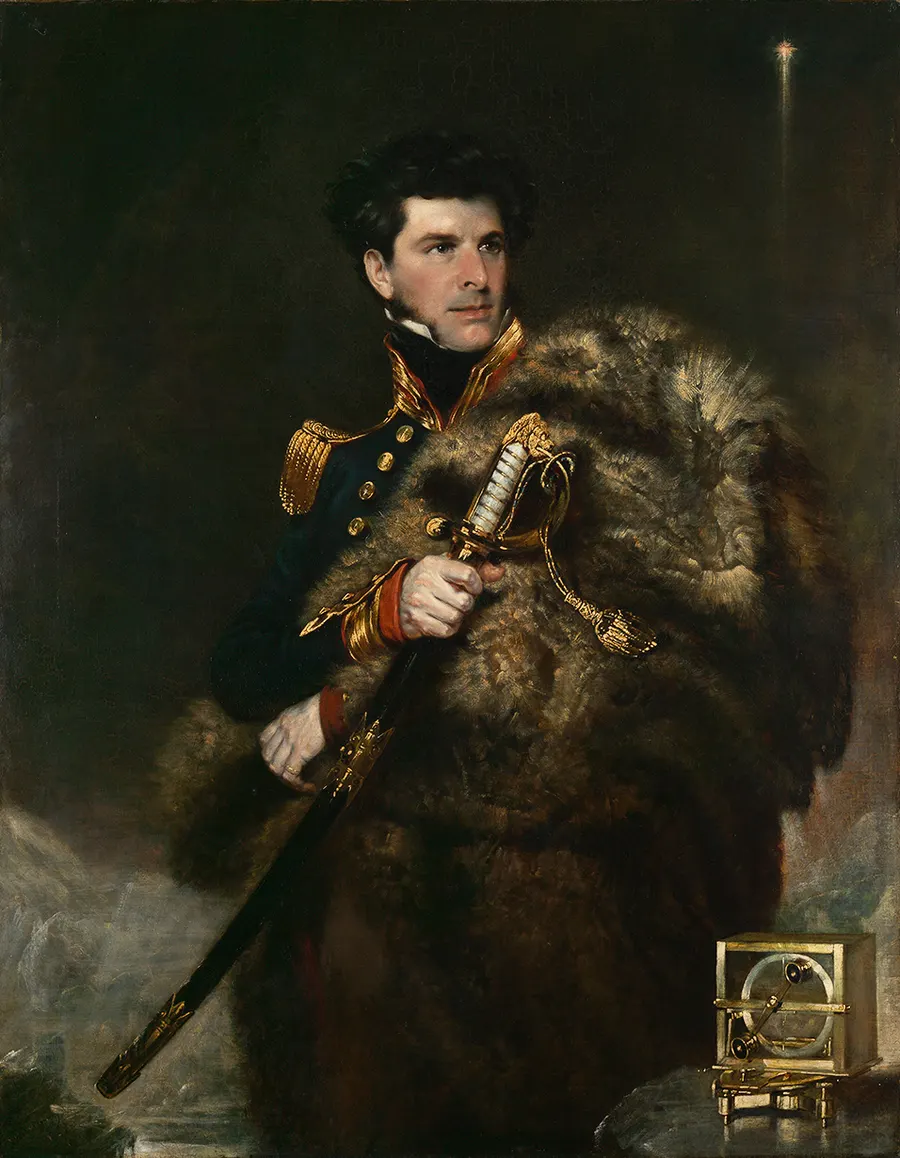 A portrait of James Clark Ross, the naval officer who reached the North Magnetic Pole
