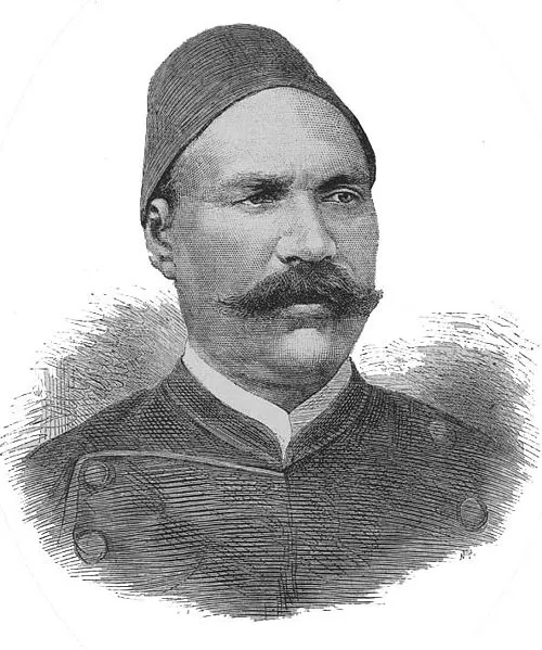 Ahmed Urabi, leader of the Egyptian nationalist movement, in a 19th-century engraving
