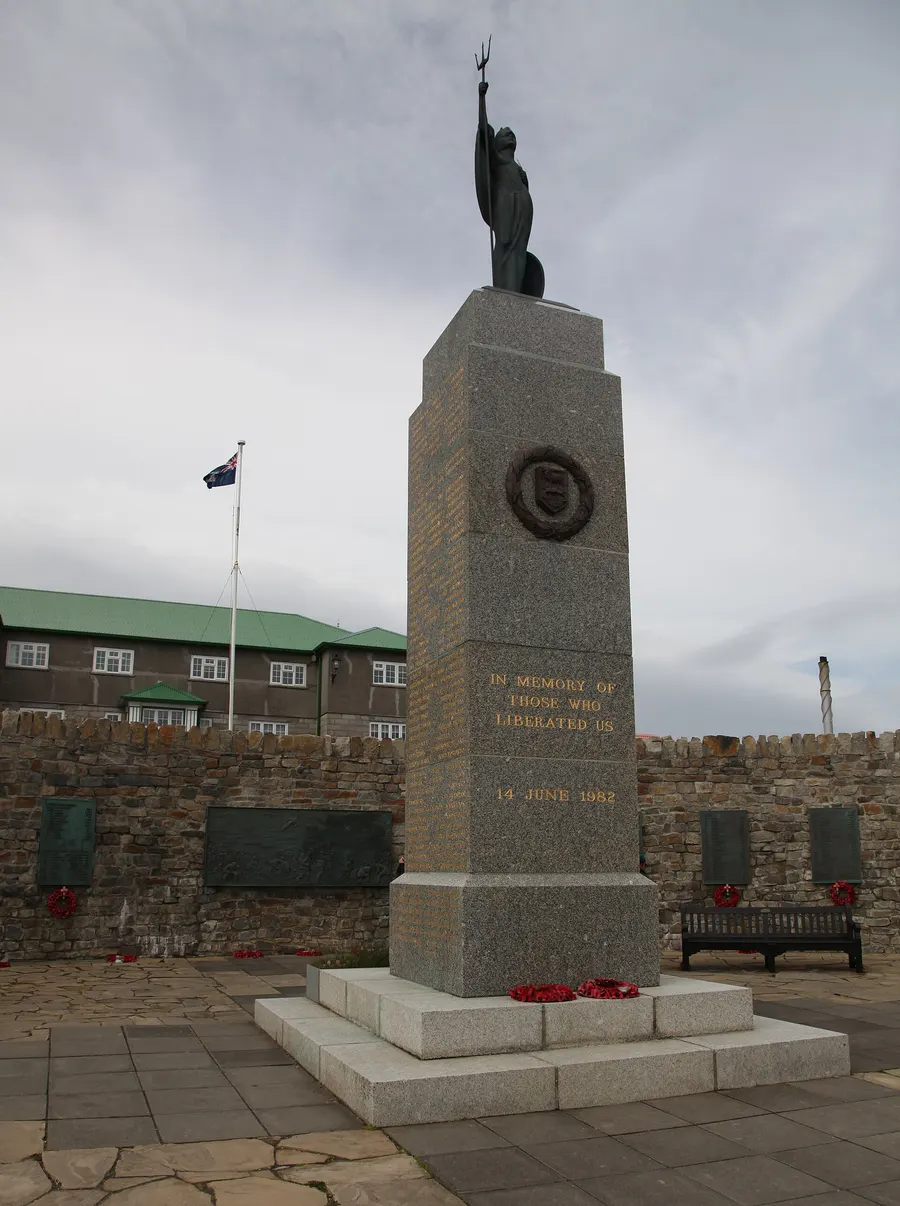 The 1982 Liberation Memorial in Stanley, the Falkland Islands' capital