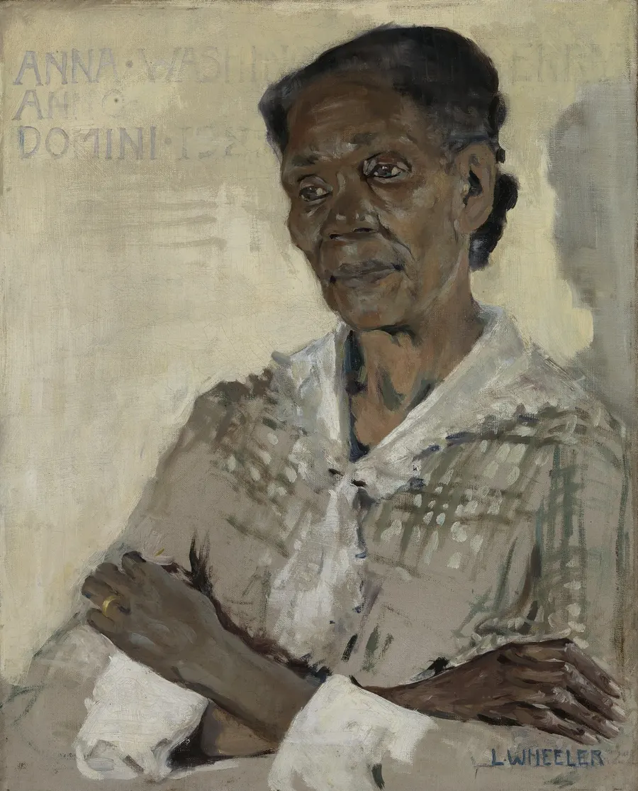 Anna Washington Derry, a portrait of an older woman painted by Laura Wheeler Waring in 1927