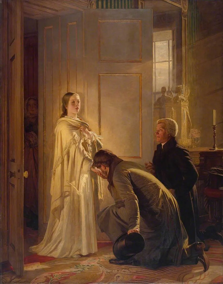 Victoria Regina, Henry Tanworth Wells's painting of the young Victoria receiving the news that she was queen