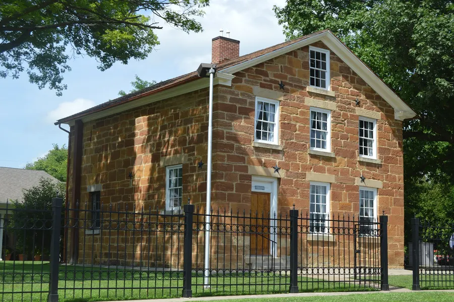 The old jail at Carthage, Illinois, where Joseph and Hyrum Smith were killed