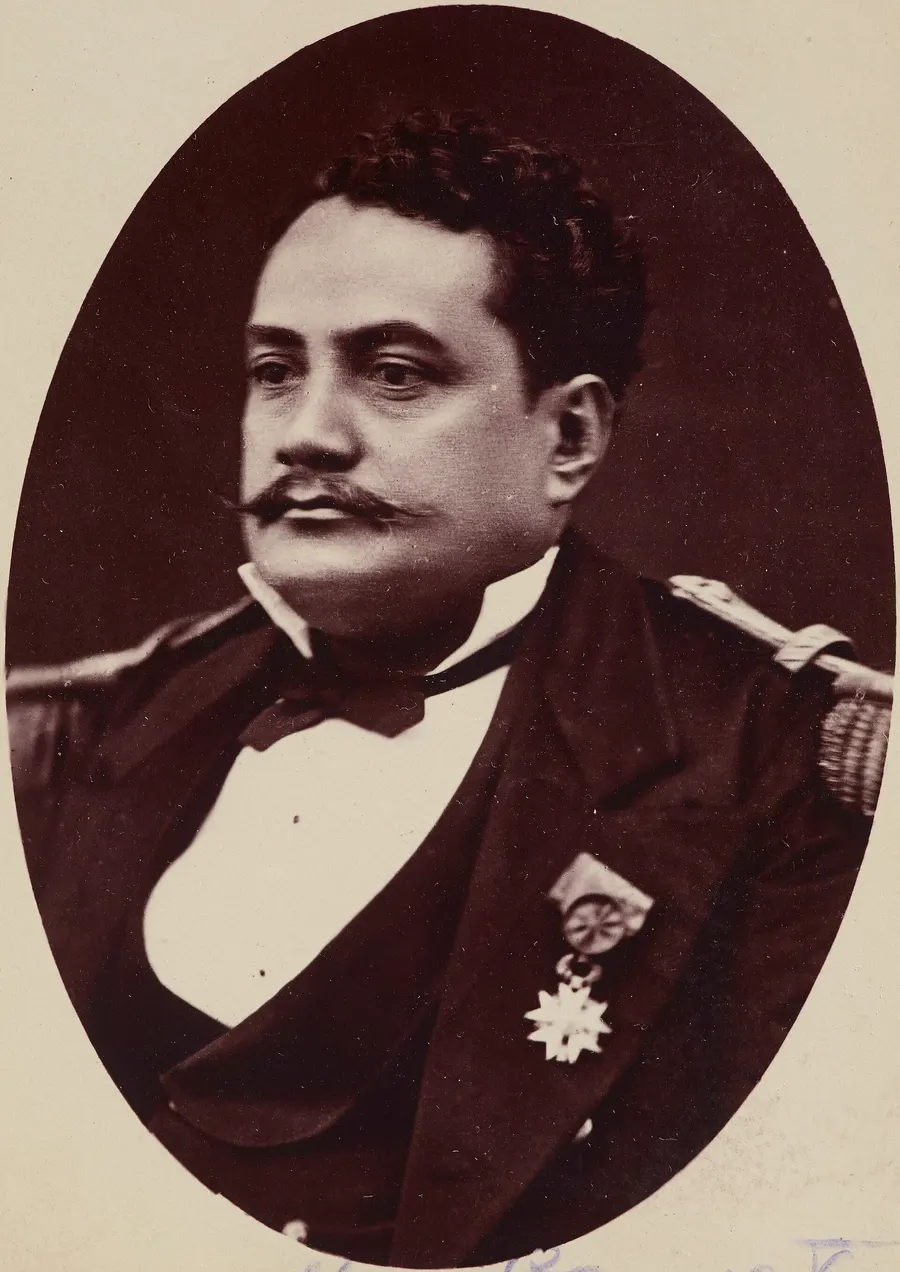 Pōmare V, the last king of Tahiti, photographed by Charles Georges Spitz