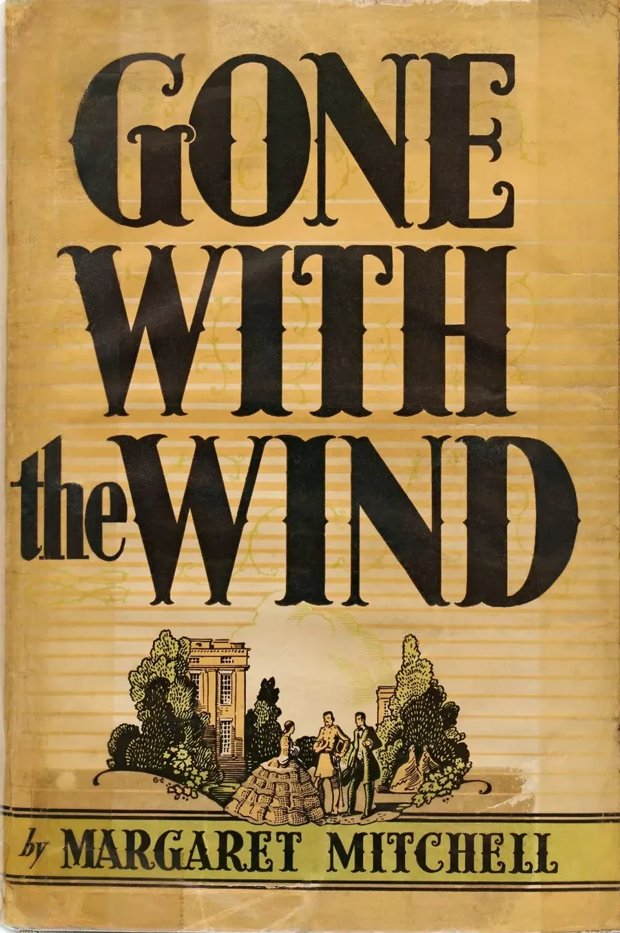 The dust jacket of the first edition of Gone with the Wind, published by Macmillan in 1936