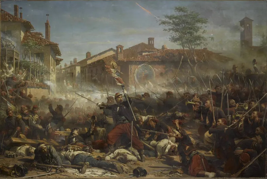The Battle of Magenta, painted by Adolphe Yvon