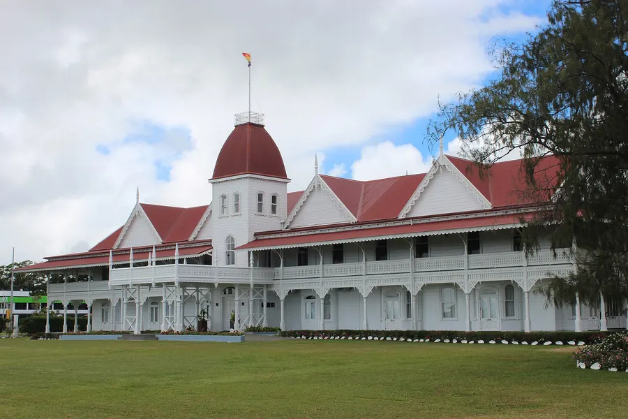 The Royal Palace in Nukuʻalofa, the capital of Tonga, photographed in 2018