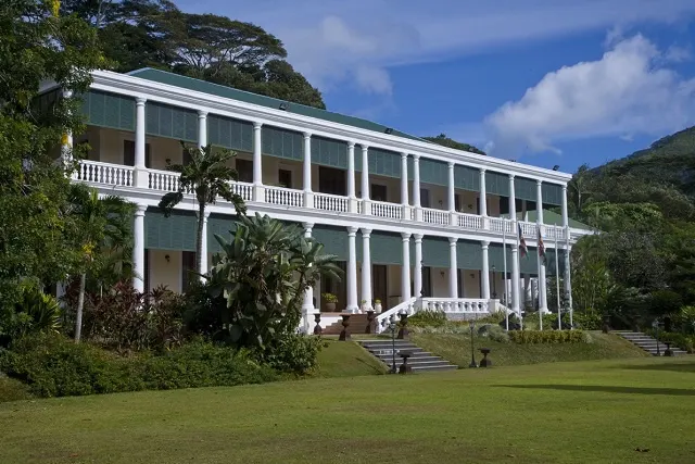 State House in Victoria, the seat of the presidency of the Seychelles