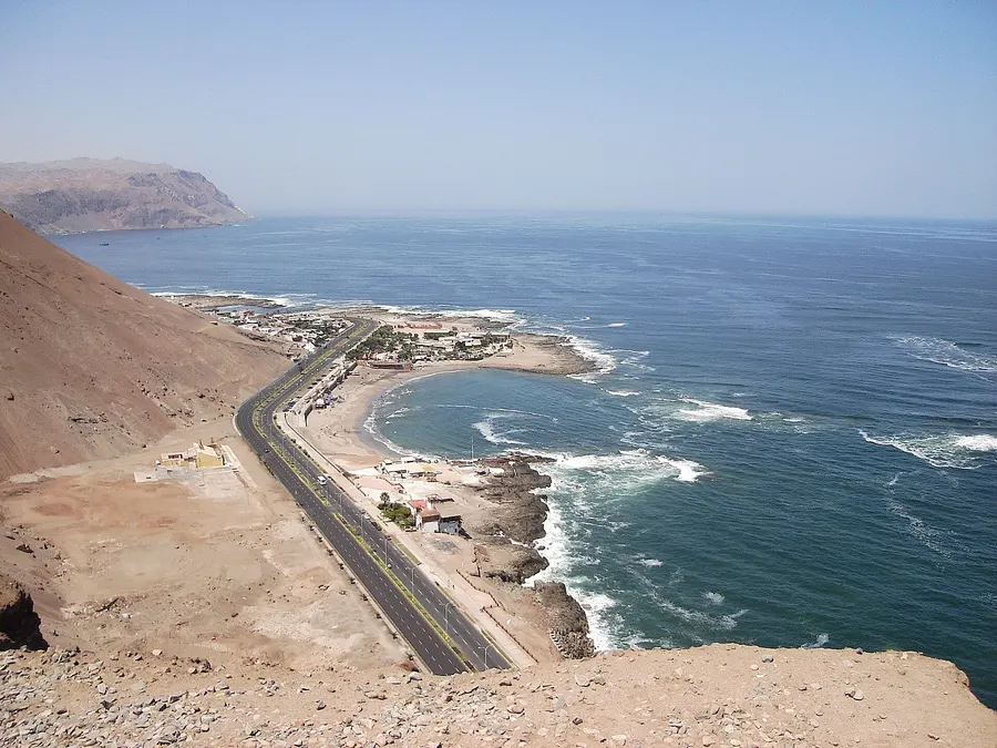 The Morro de Arica, the headland above the port of Arica in northern Chile