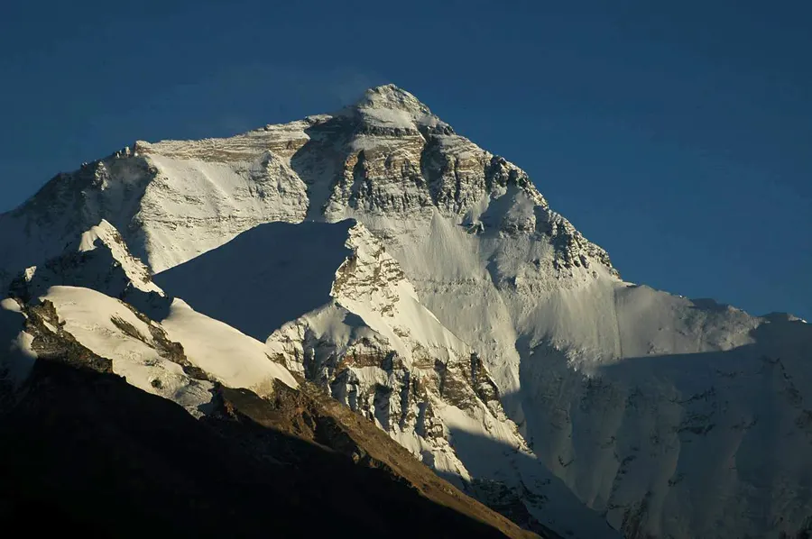 The north face of Mount Everest, seen from Tibet, the side on which Mallory and Irvine made their attempt