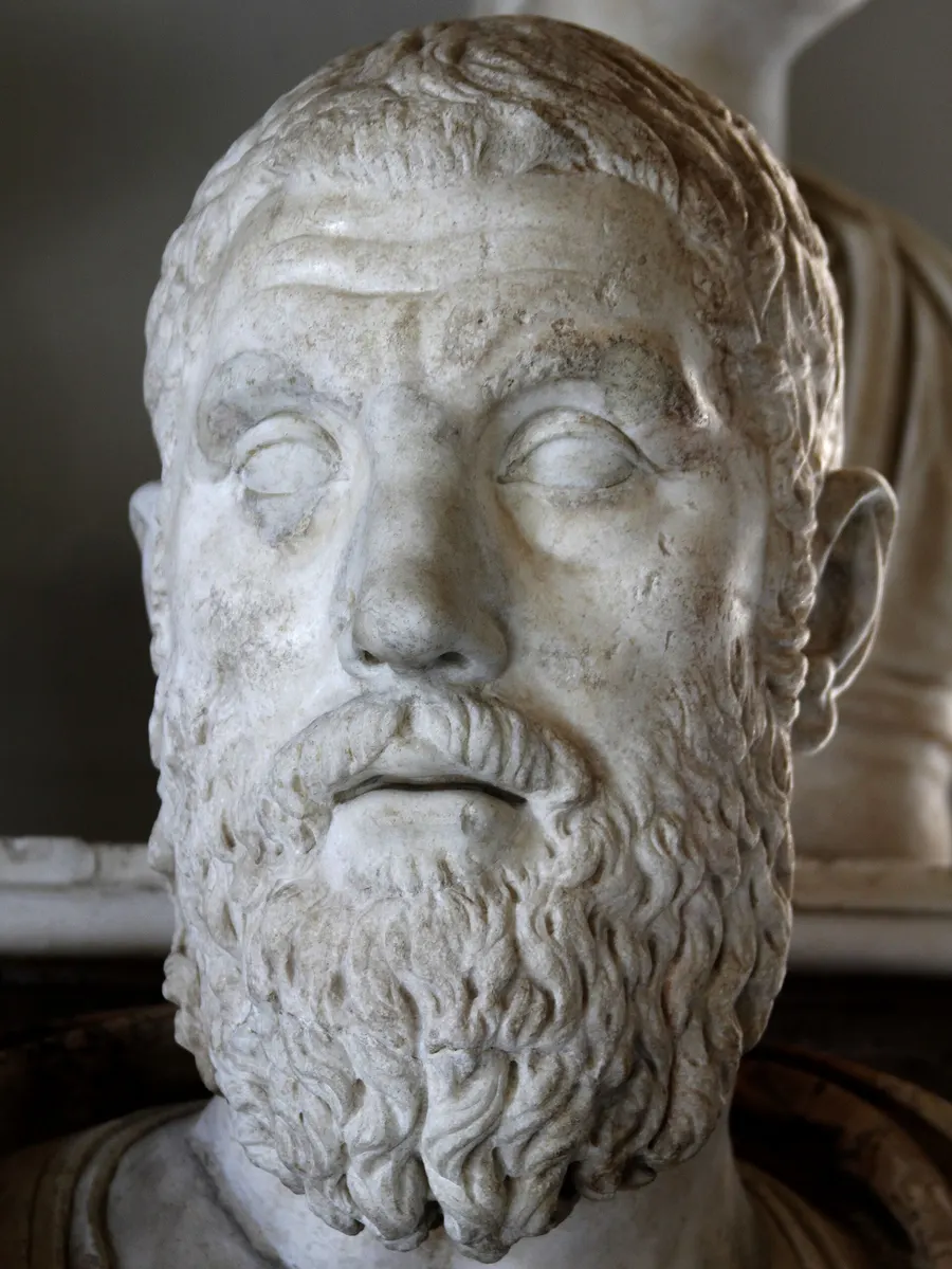 Marble bust of the emperor Macrinus in the Capitoline Museums, Rome