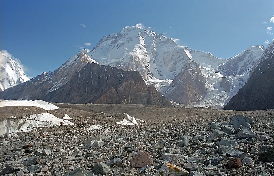 Broad Peak in the Karakoram, seen from Concordia