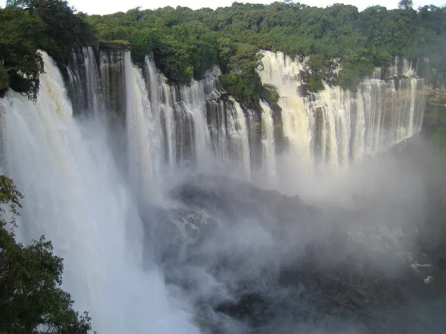 The Kalandula Falls on the Lucala river in Malanje province, the Angolan province where the Baixa de Cassanje lies.