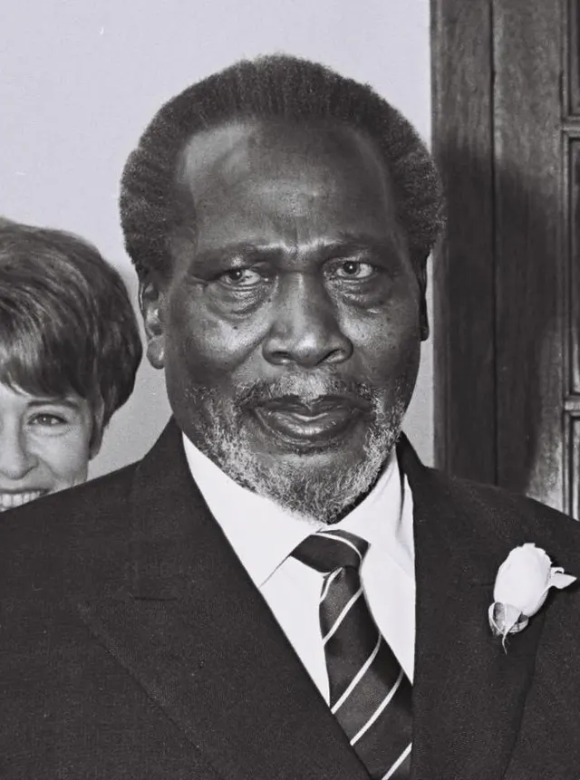 Jomo Kenyatta as president of Kenya, 1966.