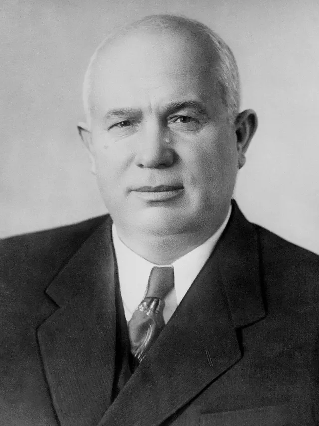 Nikita Khrushchev in an official portrait of the mid-1950s.