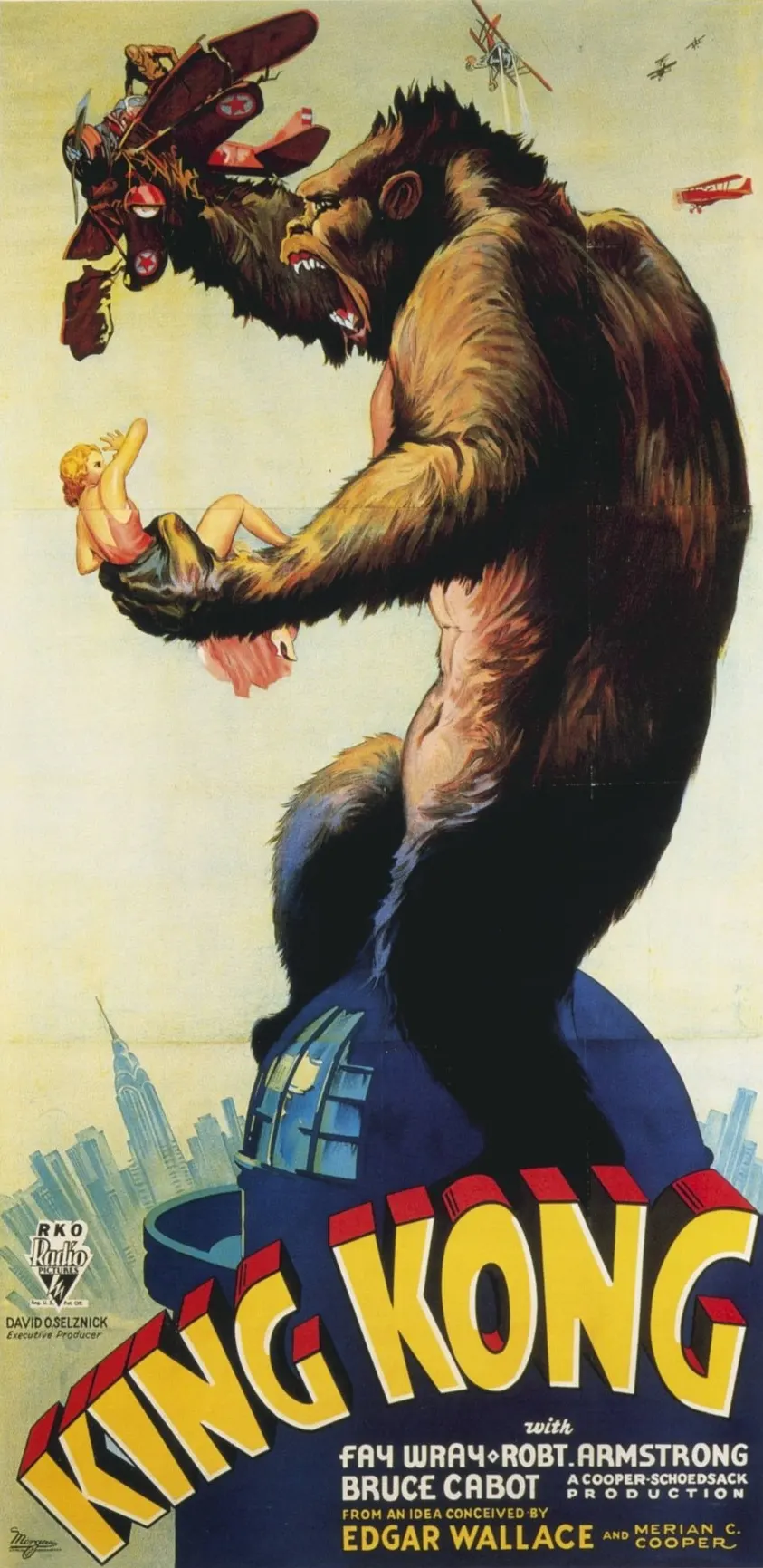 A publicity poster for King Kong, 1933.