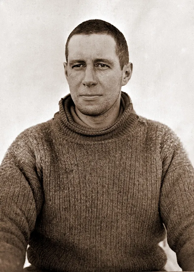 Lawrence Oates on the British Antarctic Expedition, about 1911, photographed by Herbert Ponting.