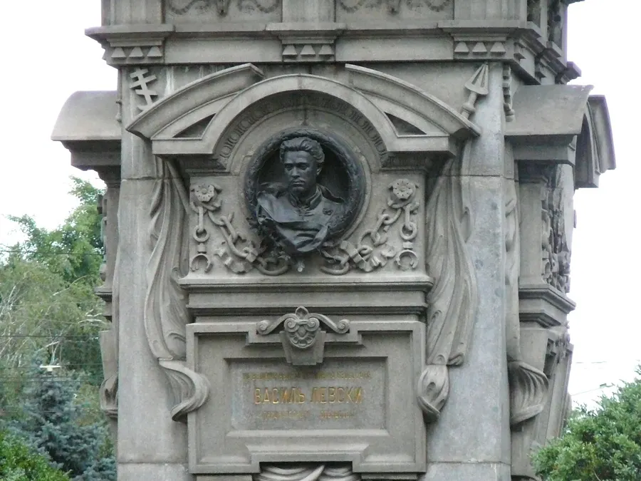 The monument in Sofia that marks the place where Vasil Levski was hanged, completed in 1895.