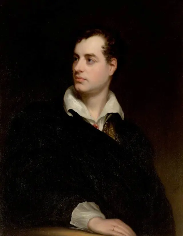 Lord Byron, painted by Thomas Phillips in 1813.