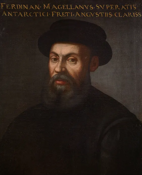 Ferdinand Magellan, in a portrait by an unknown artist.