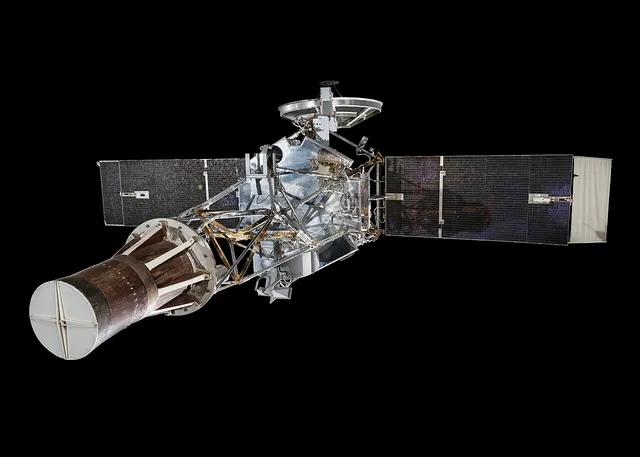 A Mariner 2 spacecraft in the Smithsonian's National Air and Space Museum.