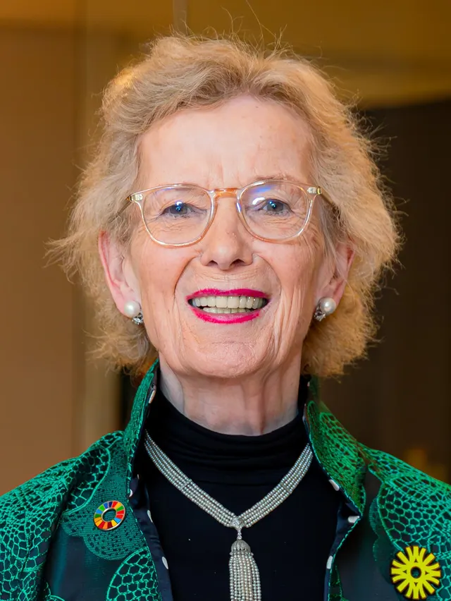 Mary Robinson, photographed in 2024.