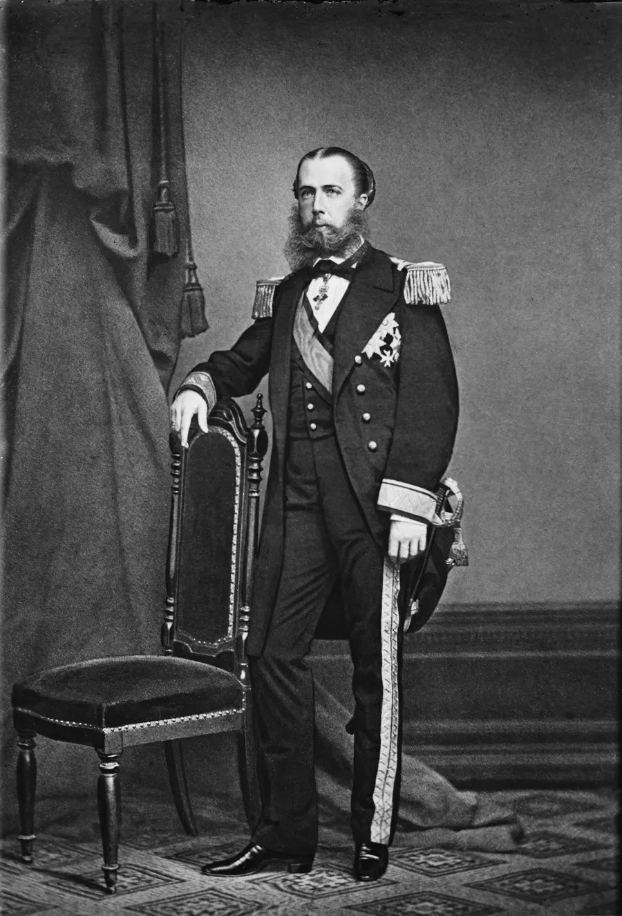 Maximilian as Emperor of Mexico, photographed in Mexico City.