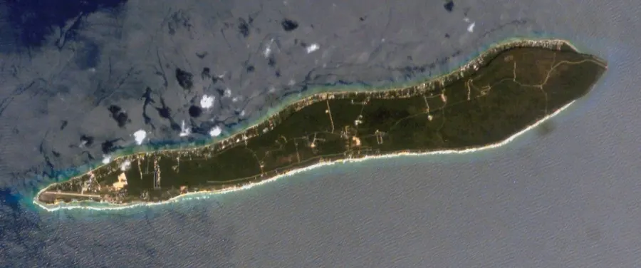 Cayman Brac seen from the International Space Station