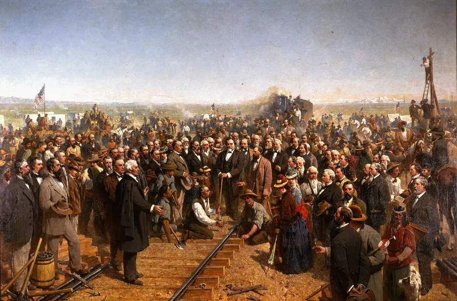 The Last Spike, Thomas Hill's painting of the ceremony at Promontory Summit