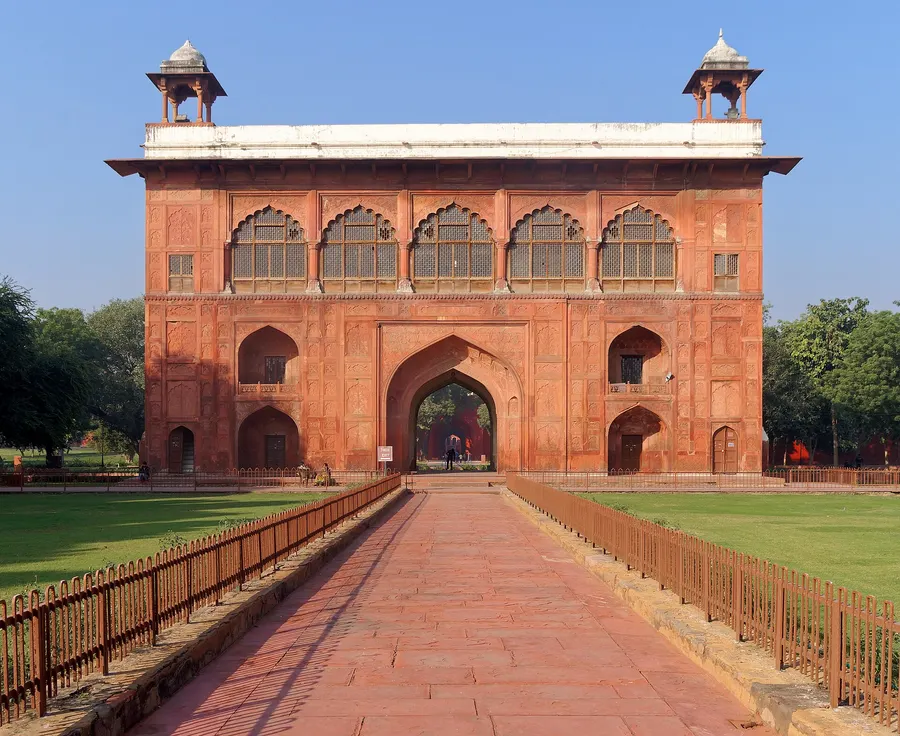 The Naubat Khana (drum house) inside the Red Fort, Delhi