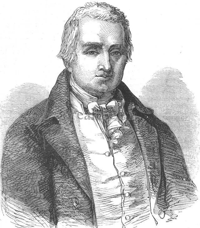 Spencer Perceval, prime minister from 1809, in an engraved portrait.
