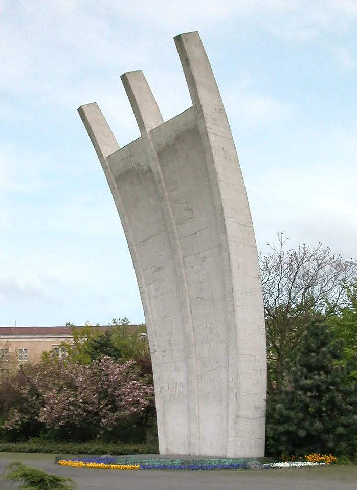The Berlin Airlift Memorial outside Tempelhof airport, Berlin