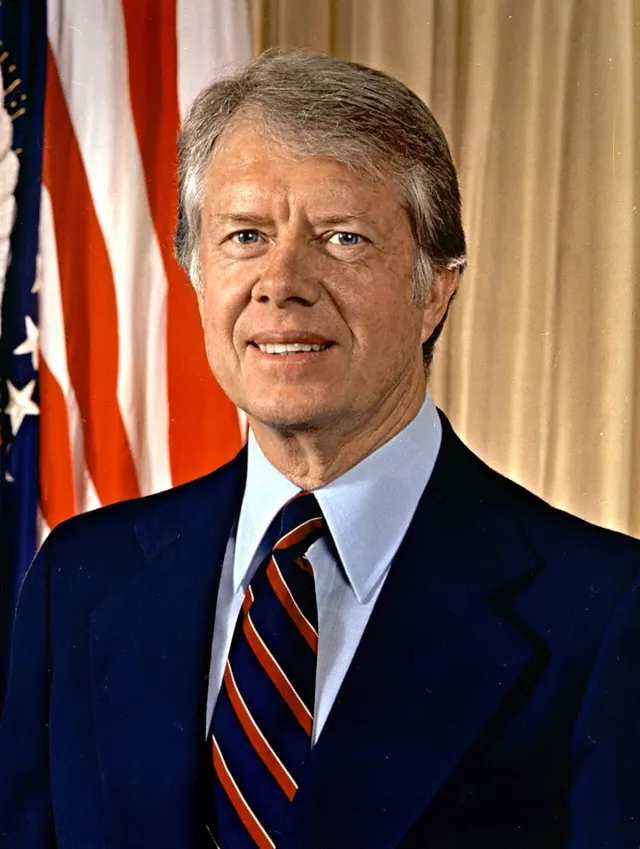 Jimmy Carter's official portrait as president.