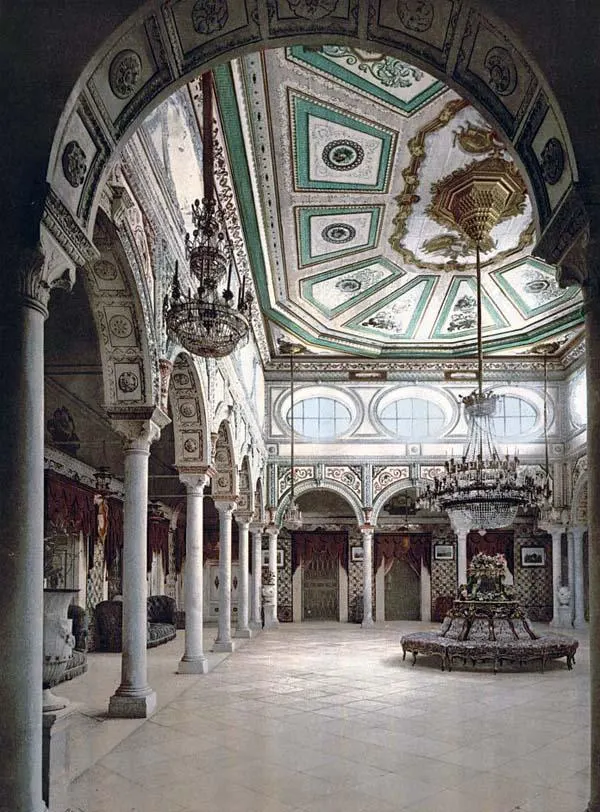 Inside the Ksar Saïd palace near Tunis, where the treaty was signed.