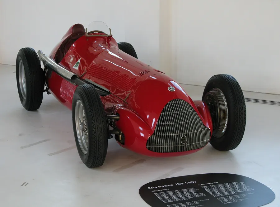 An Alfa Romeo 158, the type of car that won the first Formula One world championship race