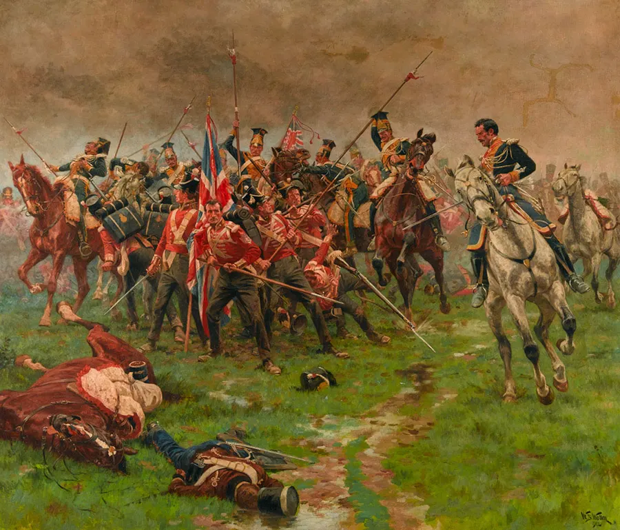 The Battle of Albuhera, painted by William Barnes Wollen