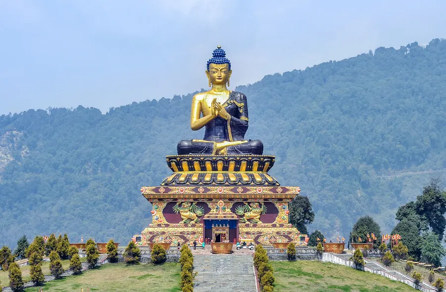 The Buddha statue at Buddha Park, Ravangla, in Sikkim